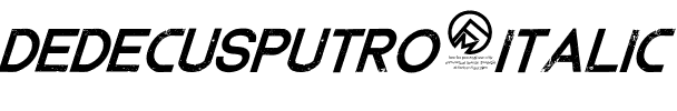 Dedecus Putro Italic.otf