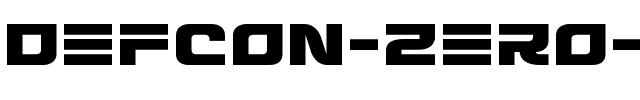 Defcon Zero Expanded Expanded.ttf