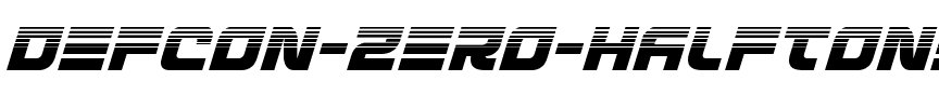 Defcon Zero Halftone Italic Italic.ttf
