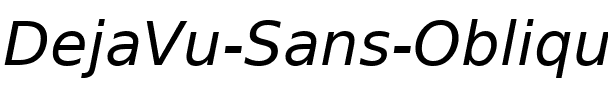 DejaVu Sans Oblique.ttf