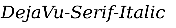 DejaVu Serif Italic.ttf