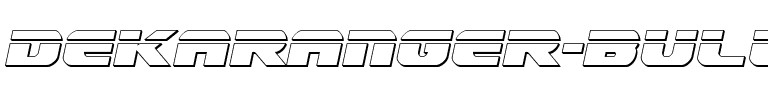 Dekaranger Bullet Italic Italic.ttf