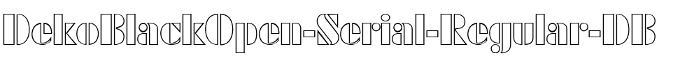 DekoBlackOpen-Serial DB Regular.ttf