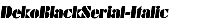 DekoBlackSerial Italic.ttf