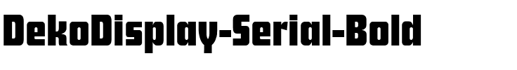 DekoDisplay-Serial Bold.ttf
