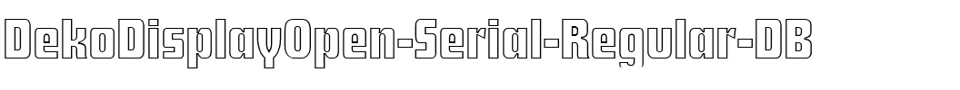 DekoDisplayOpen-Serial DB Regular.ttf