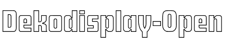 Dekodisplay-Open Regular.otf