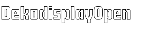 DekodisplayOpen Regular.otf