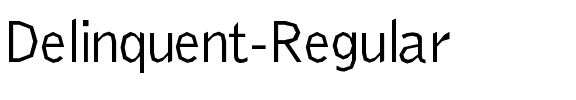 Delinquent Regular Regular.ttf
