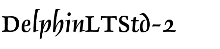 Delphin LT Std 1 Bold.otf