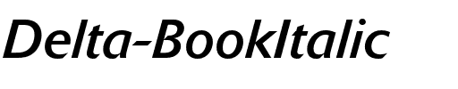 Delta Jaeger Book Italic.otf
