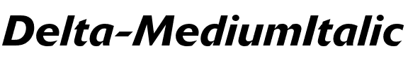 Delta Jaeger Medium Italic.otf