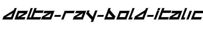 Delta Ray Bold Italic Bold Italic.ttf