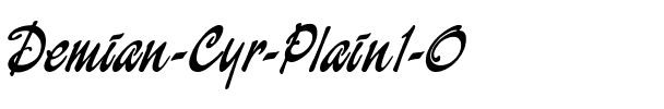 Demian Cyr  Plain1.0.ttf