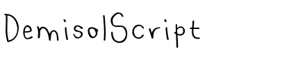 Demisol Script Regular.otf