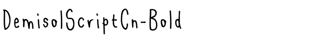 Demisol Script Cn Bold.otf