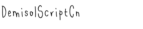 Demisol Script Cn Regular.otf