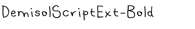 Demisol Script Ext Bold.otf