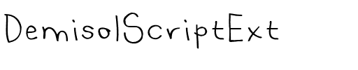 Demisol Script Ext Regular.otf