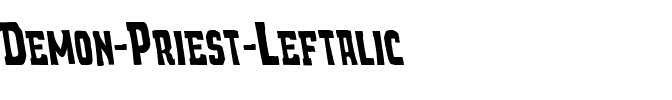 Demon Priest Leftalic Italic.ttf