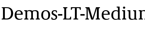 Demos LT Medium Regular.ttf