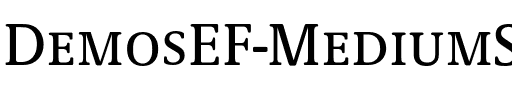 DemosEF SC Medium.otf