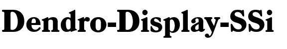 Dendro Display SSi Regular.ttf