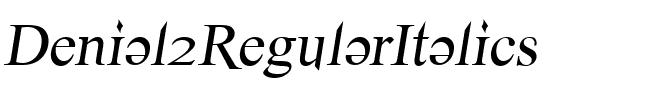 Denial2RegularItalics Regular.ttf