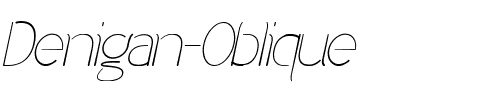 Denigan Oblique.ttf