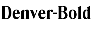 Denver-Bold Regular.otf