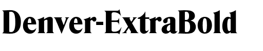 Denver-ExtraBold Regular.otf