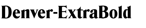 Denver-ExtraBold Regular.ttf