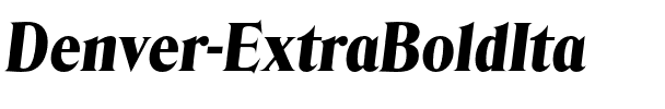Denver-ExtraBoldIta Regular.otf