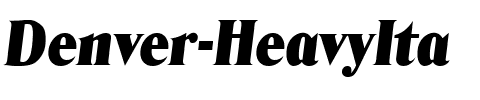 Denver-HeavyIta Regular.ttf