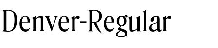 Denver-Regular Regular.otf