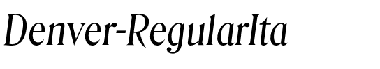 Denver-RegularIta Regular.otf