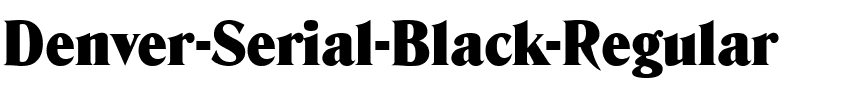 Denver-Serial-Black Regular.ttf