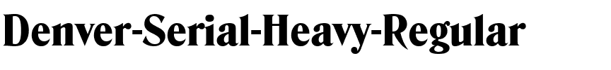Denver-Serial-Heavy Regular.ttf