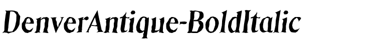 DenverAntique BoldItalic.ttf