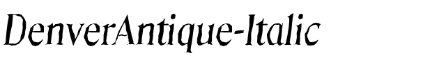 DenverAntique Italic.ttf