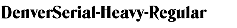 DenverSerial-Heavy Regular.ttf