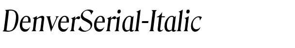 DenverSerial Italic.ttf