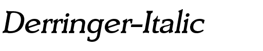 Derringer Italic.ttf