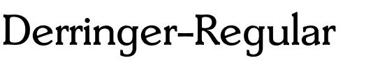 Derringer-Regular Regular.otf