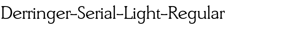 Derringer-Serial-Light Regular.ttf