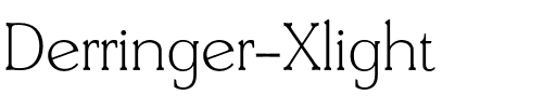 Derringer-Xlight Regular.otf