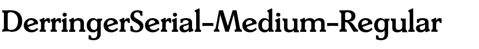 DerringerSerial-Medium Regular.ttf