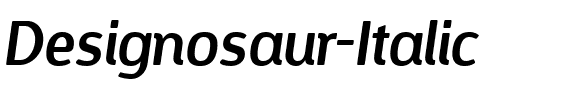 Designosaur Italic.ttf