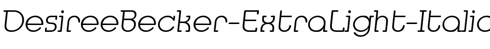 DesireeBecker-ExtraLight Italic.ttf