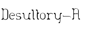 Desultory A Regular.otf